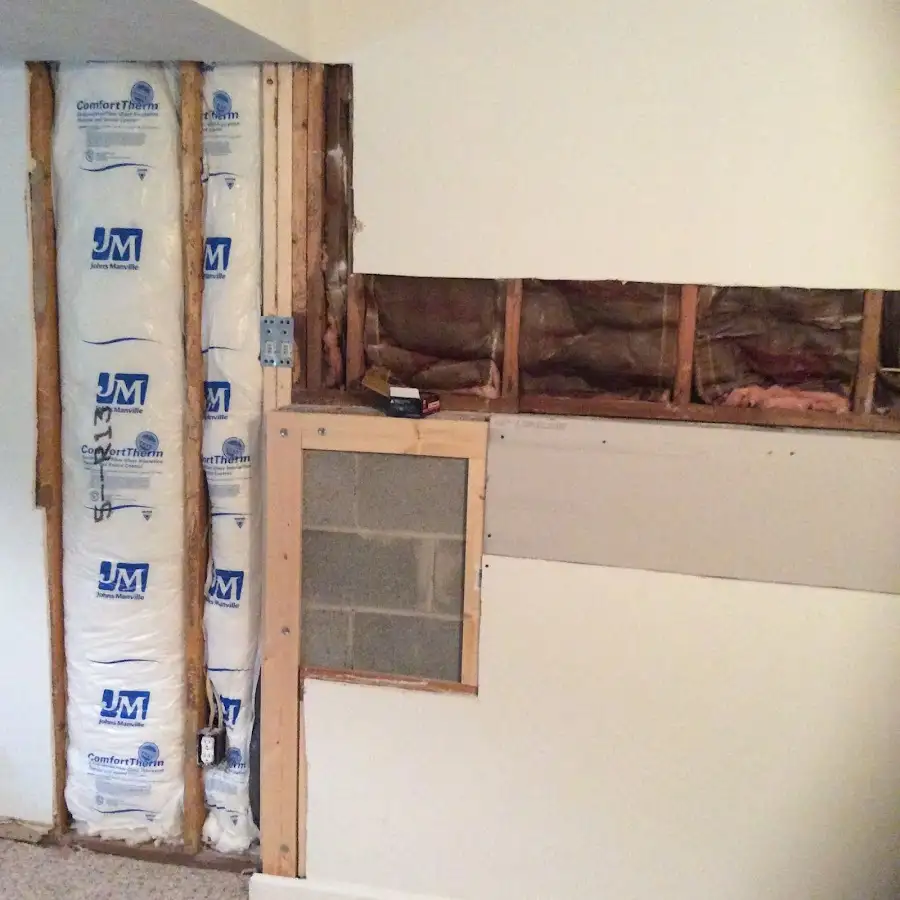 Wall insulation replacement during Contents Cleaning & Restoration in Kerrville